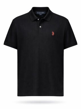 U.S. Polo Assn Black Performance Polo Shirt 2XL
